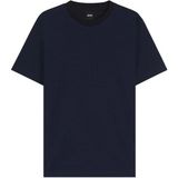 Boss Erkek Kısa Kol Bisiklet Yaka Pamuklu Düz Lacivert T-Shirt 50543884-404 - 2XL
