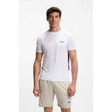 Boss Erkek Kısa Kol Bisiklet Yaka Rahat Kesim Beyaz T-Shirt 50554544-100
