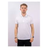 BOSS Erkek Kısa Kol Polo Yaka Yaka Ve Kol Uçları Renkli Şerit Kapama Beyaz1 Polo Yaka T-Shirt