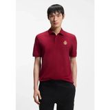 Boss Erkek Logo Kabartmalı Normal Kalıp Pamuklu Kısa Kollu Kırmızı T-Shirt 50556415-616 - XL
