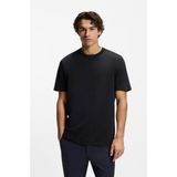 Boss Erkek Logolu Yuvarlak Yakalı %100 Pamuklu Kısa Kollu Lacivert T-Shirt 50554862-402