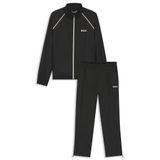 BOSS Erkek LW Match Tracksuit sportif iki parçalı eşofman takımı, su geçirmez kaplamalı ve etekte fermuarlı, siyah 001 XXXL