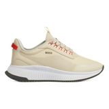 Boss Erkek Marka Logolu Bağcıklı Kaydırmaz Tabanlı Günlük 276 Sneaker 50529544-276 - Bej
