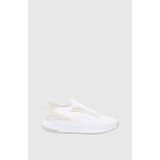 Boss Erkek Marka Logolu Bağcıklı Kaydırmaz Tabanlı Günlük Beyaz Sneaker 50523113-100