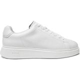 Boss Erkek Marka Logolu Bağcıklı Kaydırmaz Tabanlı Günlük Beyaz Sneaker 50529543-100