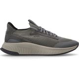 Boss Erkek Marka Logolu Bağcıklı Kaydırmaz Tabanlı Günlük Gri Sneaker 50523113-026