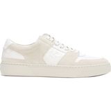 Boss Erkek Marka Logolu Bağcıklı Kaydırmaz Tabanlı Günlük Krem-Beyaz Sneaker 50517057-110 - Krem - Beyaz