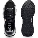 BOSS Erkek Marka Logolu Bağcıklı Kaydırmaz Tabanlı Günlük Siyah Sneaker -001 50498280