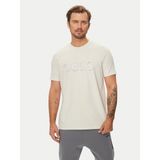 Boss Erkek Marka Logolu Pamuklu Günlük Kullanım Ekru T-Shirt 50519365-131 - 2XL