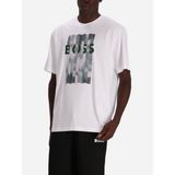 Boss Erkek Marka Logolu Regular Fit Pamuklu Kısa Kol Beyaz T-Shirt 50524979-100