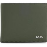 Boss Erkek Metalik Logo Detaylı Nakit Para Bölmeli Deri Haki Cüzdan 50568378-347