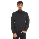 BOSS Erkek Momentum-X QZ kazak, Dry-Flex dokuma, Troyer yakalı ve logolu, Koyu mavi, 3XL