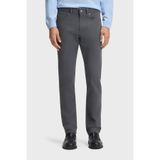 BOSS Erkek Normal Bel Dar Paça Düğme Kapama Düz Slim Fit Gri Pantolon