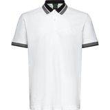 Boss Erkek Normal Kalıp %100 Pamuklu Logo Işlemeli Kısa Kollu Beyaz Polo Yaka T-Shirt 50548988-100 - 3XL