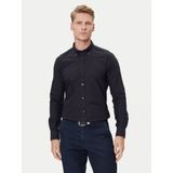 Boss Erkek Normal Kalıp %100 Pamuklu Uzun Kollu Lacivert Gömlek 50544917-404 - 3XL