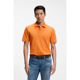 Boss Erkek Normal Kalıp Logo Işlemeli Kısa Kollu Turuncu Polo Yaka T-Shirt 50553564-814 - 5XL