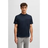 BOSS Erkek Normal Kesim Cep Detaylı Pamuklu Kısa Kollu Mavi T-Shirt -404 50531523