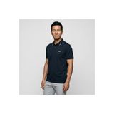 BOSS Erkek Normal Kesim Pamuklu Nem Emici Kumaş Kısa Kollu Lacivert Polo Yaka T-Shirt