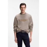 Boss Erkek Normal Kesim Yuvarlak Yakalı Aston Martin Imzalı Pamuklu Kahverengi T-Shirt 50554525-077