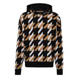 BOSS Erkek Ofondo Relaxed-Fit kapüşonlu sweatshirt, organik pamuk, musluk basamağı örgü desenli, siyah XXL
