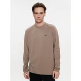 Boss Erkek Organik Pamuklu Uzun Kollu Bej Polo Yaka T-Shirt 50506365-335