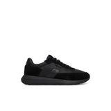 BOSS Erkek Ortopedik Tabanlı Monogram Logolu Deri Siyah Sneaker 50557841-005