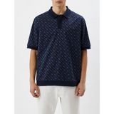 Boss Erkek Oversize Fit Kısa Kollu Polo Yaka Polo Yaka T-Shirt 50486168-405 - M - Mavi