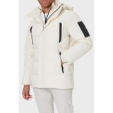 BOSS Erkek Ow_block-x Parka Outerwear_Jacket (1'li paket), Açık Beyaz, XL