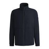 BOSS Erkek P-Caldar Softshell ceket, çamaşır makinesinde yıkanabilir, streç kumaş, gizlenebilir kapüşonlu, Koyu mavi404, 52