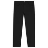 BOSS Erkek P-Delaware5 Delaware Slim-Fit pantolon, pamuk karışımı, fitilli kumaş yapılı, Siyah, 31W / 32L