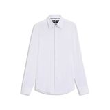 BOSS Erkek P-HANK-C1-222 Slim-Fit Gömlek Yapılandırılmış Performans Streç Jarse, Beyaz 100, 42