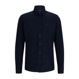 BOSS Erkek P-JOE-BD-C1-222 Regular Fit Jarse Gömlek Dokulu Pamuk Karışımı, Mavi, 43
