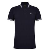 BOSS Erkek Paddy Curved Polo Gömlek, Koyu mavi, XL