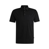 BOSS Erkek Palosh 30 Slim-Fit Polo Tişört Biyo Pamuktan Logo Baskılı, Siyah, XL