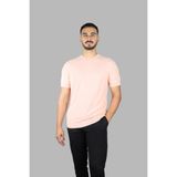 Boss Erkek Pamuk Karışımlı Örme Normal Kalıp Kısa Kollu Pembe T-Shirt 50543161-683 - XL