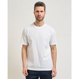 Boss Erkek Pamuklu Bisiklet Yaka Kısa Kollu Beyaz T-Shirt 50559361-100 - 3XL