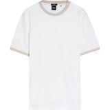 Boss Erkek Pamuklu Bisiklet Yaka Kısa Kollu Beyaz T-Shirt 50559667-100
