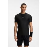 Boss Erkek Pamuklu Bisiklet Yaka Kısa Kollu Siyah T-Shirt 50559199-001