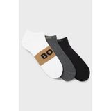 Boss Erkek Pamuklu Logo Desenli Düşük Bilekli 3'lü Paket Çok Renkli Çorap 50543482-960 - 43 - 46