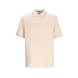 BOSS Erkek Pamuklu Polo Yakalı Düğme Kapamalı Kısa Kollu Ekru Polo Yaka T-Shirt -131 50519931