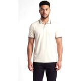 Boss Erkek Pamuklu Polo Yakalı Düğme Kapamalı Kısa Kollu Ekru Polo Yaka T-Shirt 50469360-118 - 4XL