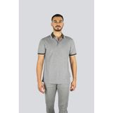 Boss Erkek Pamuklu Polo Yakalı Düğme Kapamalı Kısa Kollu Gri Polo Yaka T-Shirt 50521116-342 - 3XL