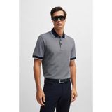 Boss Erkek Pamuklu Polo Yakalı Düğme Kapamalı Kısa Kollu Lacivert Polo Yaka T-Shirt 50521116-404 - XL