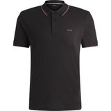 Boss Erkek Pamuklu Polo Yakalı Düğme Kapamalı Kısa Kollu Siyah-Mor Polo Yaka T-Shirt 50494697-003 - Siyah - Mor