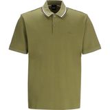 Boss Erkek Pamuklu Polo Yakalı Düğme Kapamalı Kısa Kollu Yeşil Polo Yaka T-Shirt 50469360-311 - XL