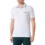 BOSS Erkek Paul Pro Polo Tişört, Beyaz 100., XS
