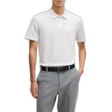 BOSS Erkek Polo Yaka, Kısa Kollu, Regular Kesim, Merserize Pamuklu T-Shirt, Beyaz, 3XL