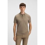 Boss Erkek Polo Yaka Regular Fit Pamuklu Kısa Kollu Açık Kahve Polo Yaka T-Shirt 50468362-245 - 2XL