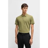 BOSS Erkek Polo Yaka Regular Fit Pamuklu Kısa Kollu Açık Yeşil Polo Yaka T-Shirt 50468362-311