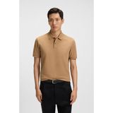 Boss Erkek Polo Yaka Regular Fit Pamuklu Kısa Kollu Bej1 Polo Yaka T-Shirt 50468362-260